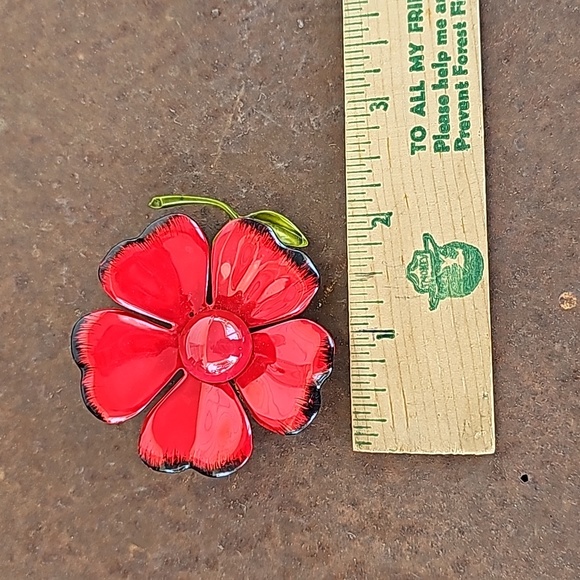 VINTAGE Flower Brooch - Picture 11 of 15